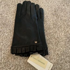 Etienne Aigner Leather Gloves NWT